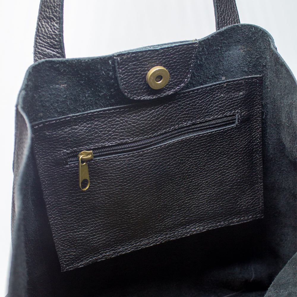 Portefeuille noir Amalia