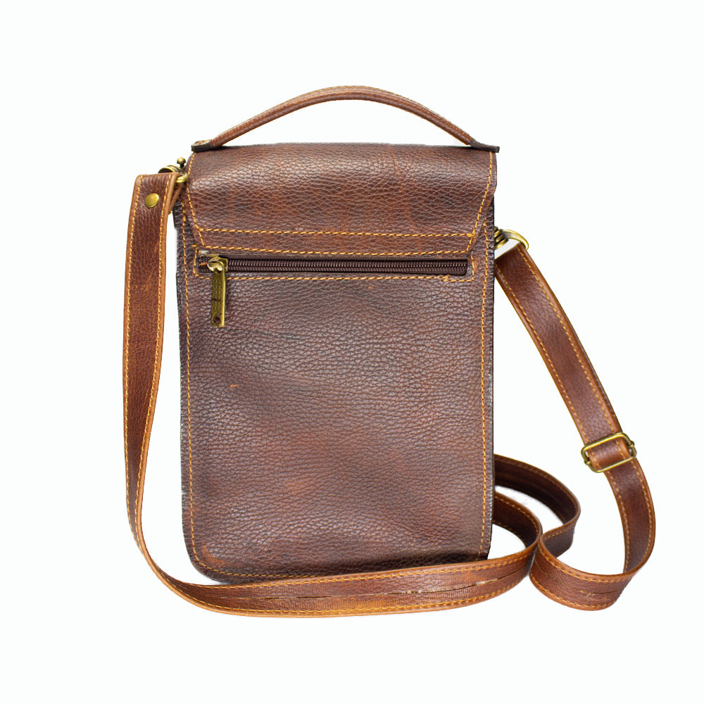 Grand sac à dos marron foncé pour homme