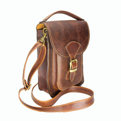 Grand sac à dos marron foncé pour homme