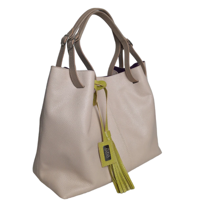 Sac en cuir nude pour femme Adelle