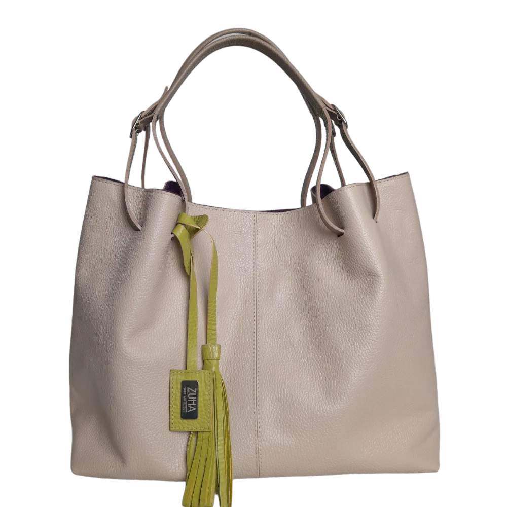 Sac en cuir nude pour femme Adelle