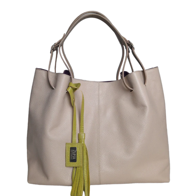 Sac en cuir nude pour femme Adelle