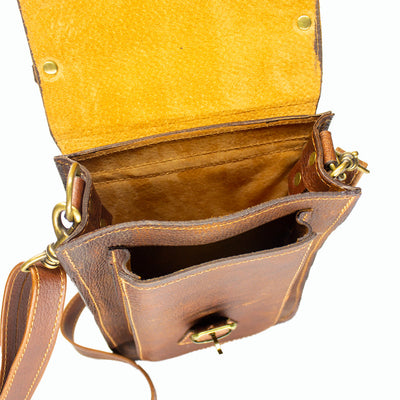 Grand sac à dos marron foncé pour homme