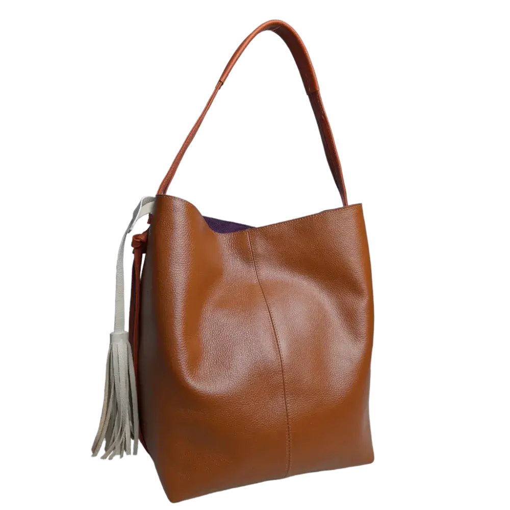 Sac en cuir pour femme Grace Miel