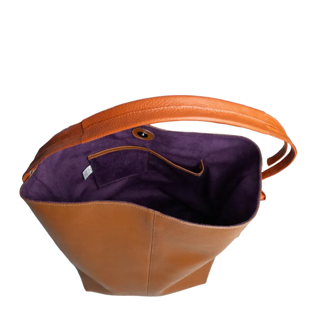 Sac en cuir pour femme Grace Miel