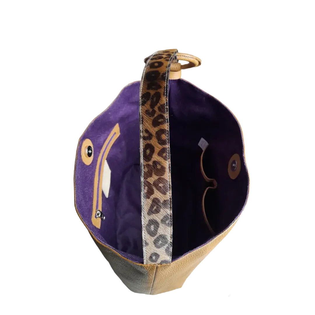 Sac en cuir pour femme Nora Honey