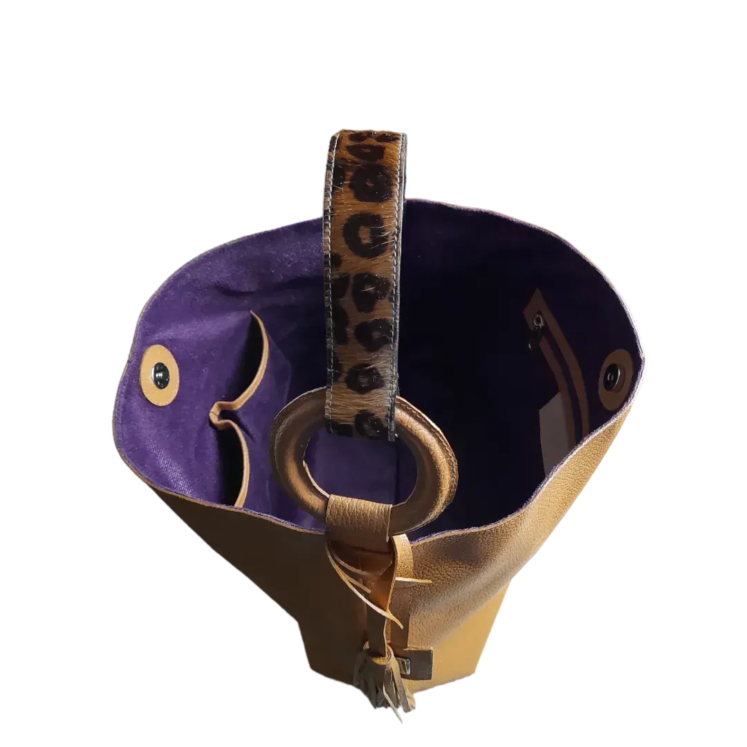 Sac en cuir pour femme Nora Honey