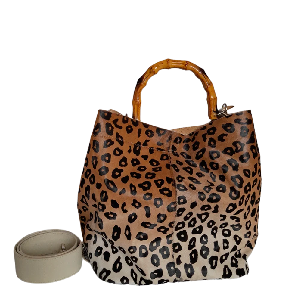 Sac en cuir pour femme Claire Jaguar avec talc