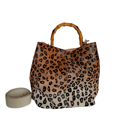Sac en cuir pour femme Claire Jaguar avec talc