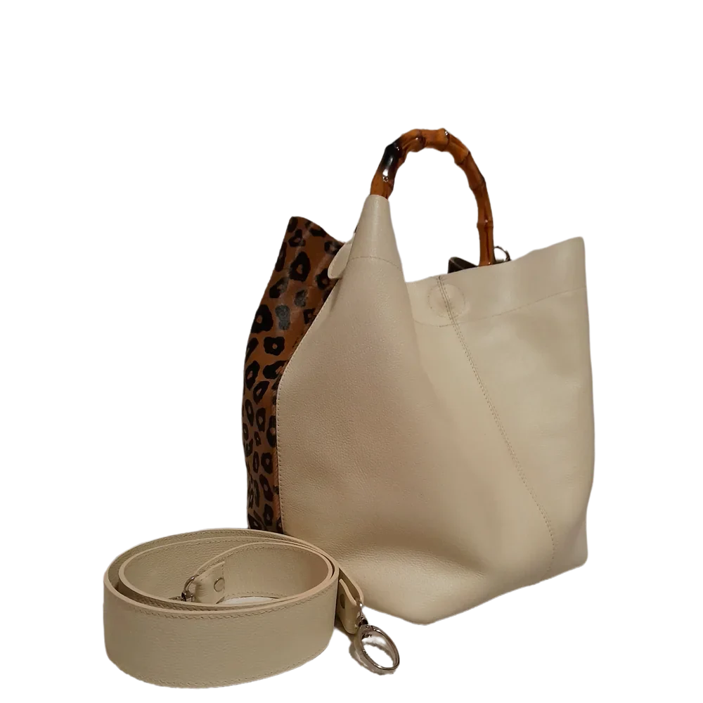 Sac en cuir pour femme Claire Jaguar avec talc