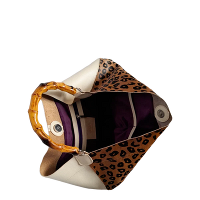 Sac en cuir pour femme Claire Jaguar avec talc