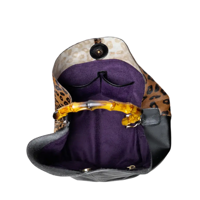 Sac Claire Jaguar en cuir noir pour femme