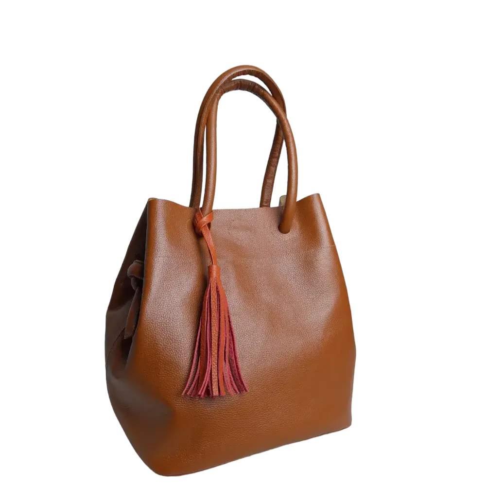 Sac en cuir pour femme Brigitte Miel