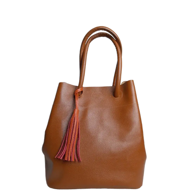 Sac en cuir pour femme Brigitte Miel