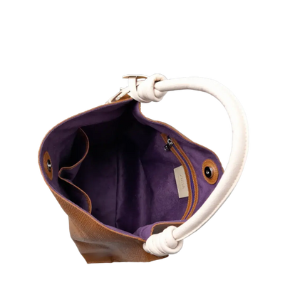 Sac à main en cuir Fernanda Anaconda Honey pour femme