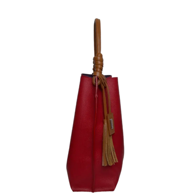 Sac Fernanda en cuir rouge pour femme