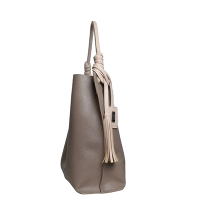 Sac en cuir Fernanda Taupe pour femme