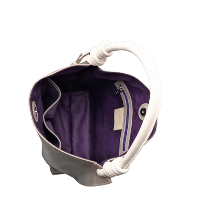 Sac en cuir Fernanda Taupe pour femme