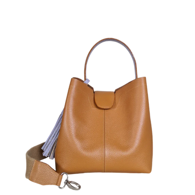 Sac à main Lucia petit sac en cuir pour femme couleur miel