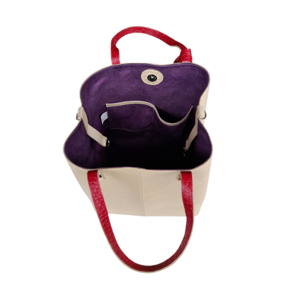 Sac à main Giulia Anaconda pour femme, en cuir couleur étain doré