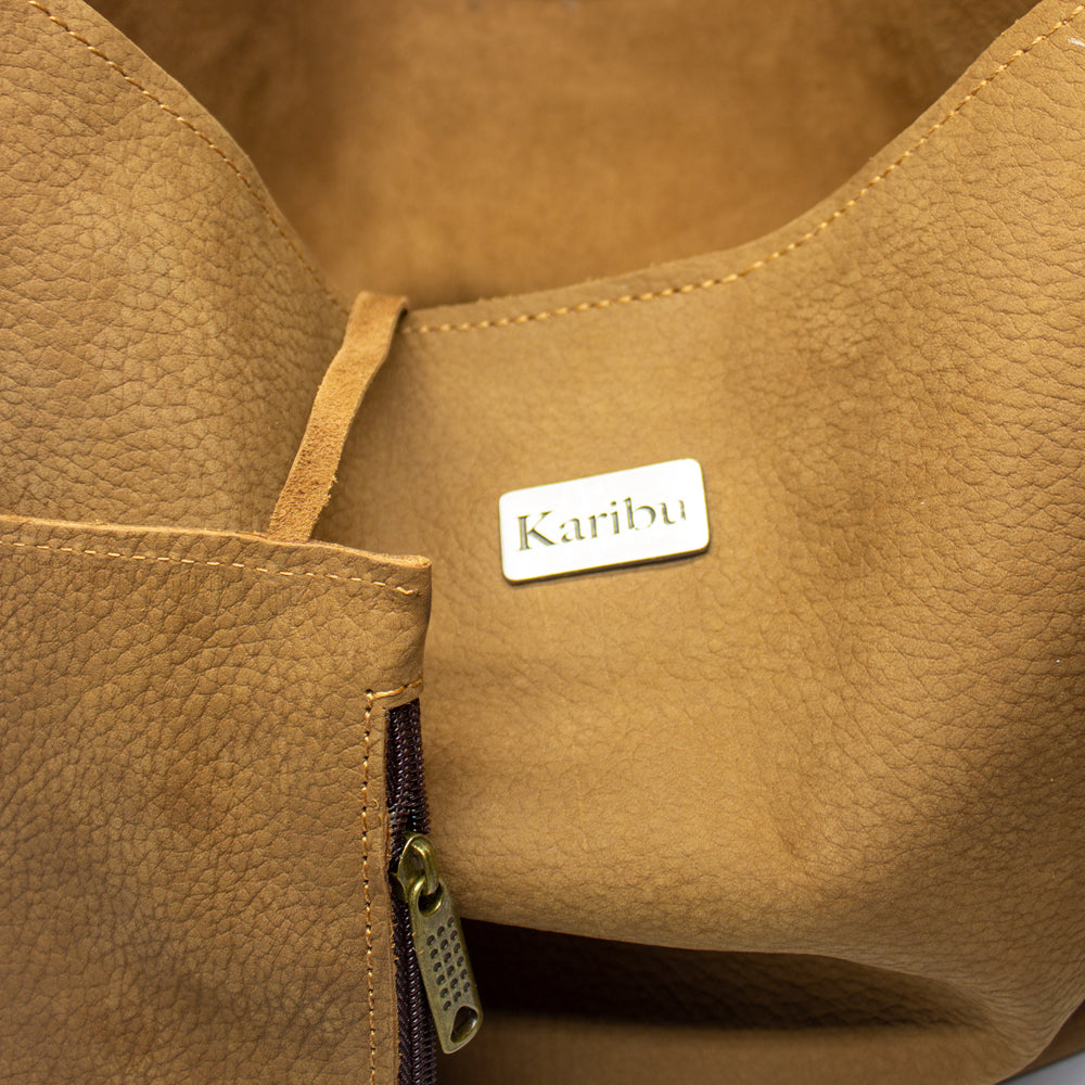 Portefeuille en daim Dominique Cafe