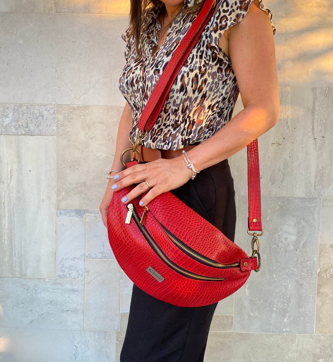 Texture de grosse banane rouge