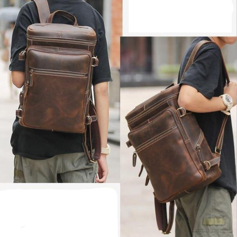 Sac à dos vintage en cuir