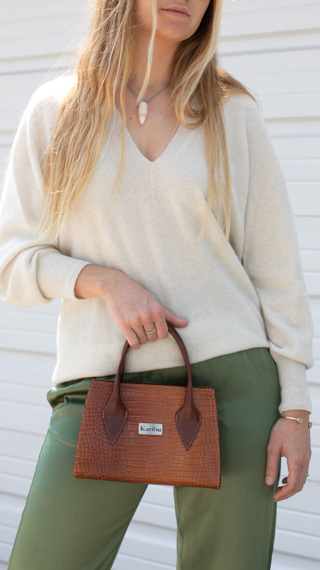 Portefeuille Javiera à motif café