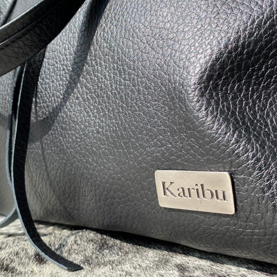 Grand portefeuille noir Florence