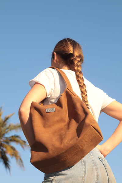 Portefeuille en daim Dominique Cafe