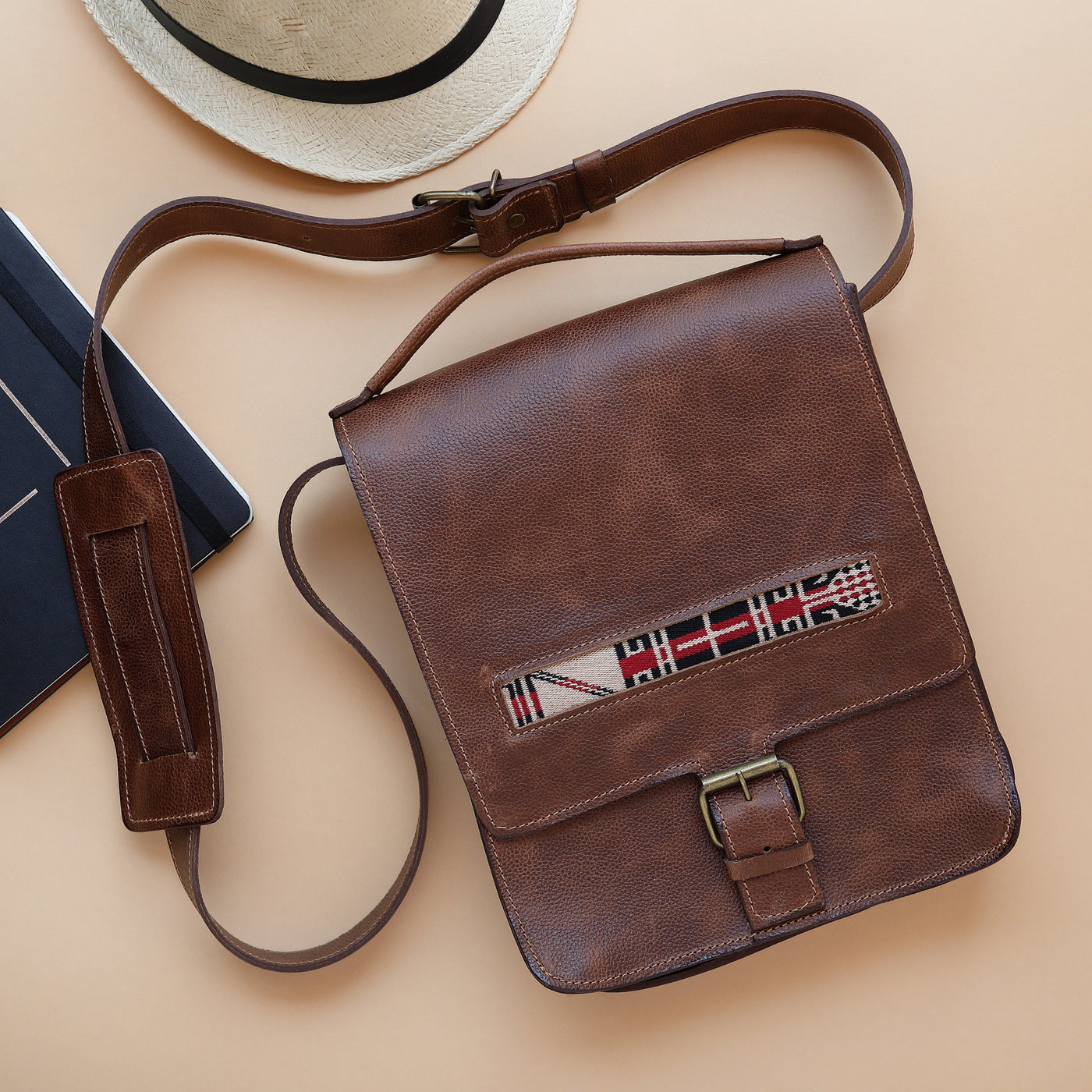 Sac à dos anglais marron foncé