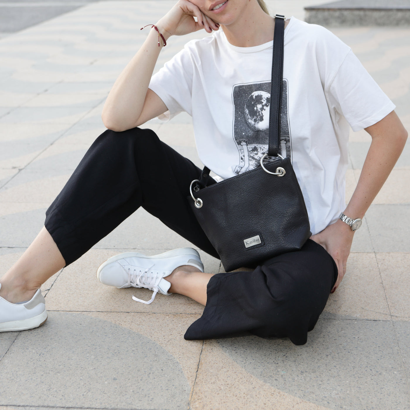 Portefeuille Josefa noir Poro