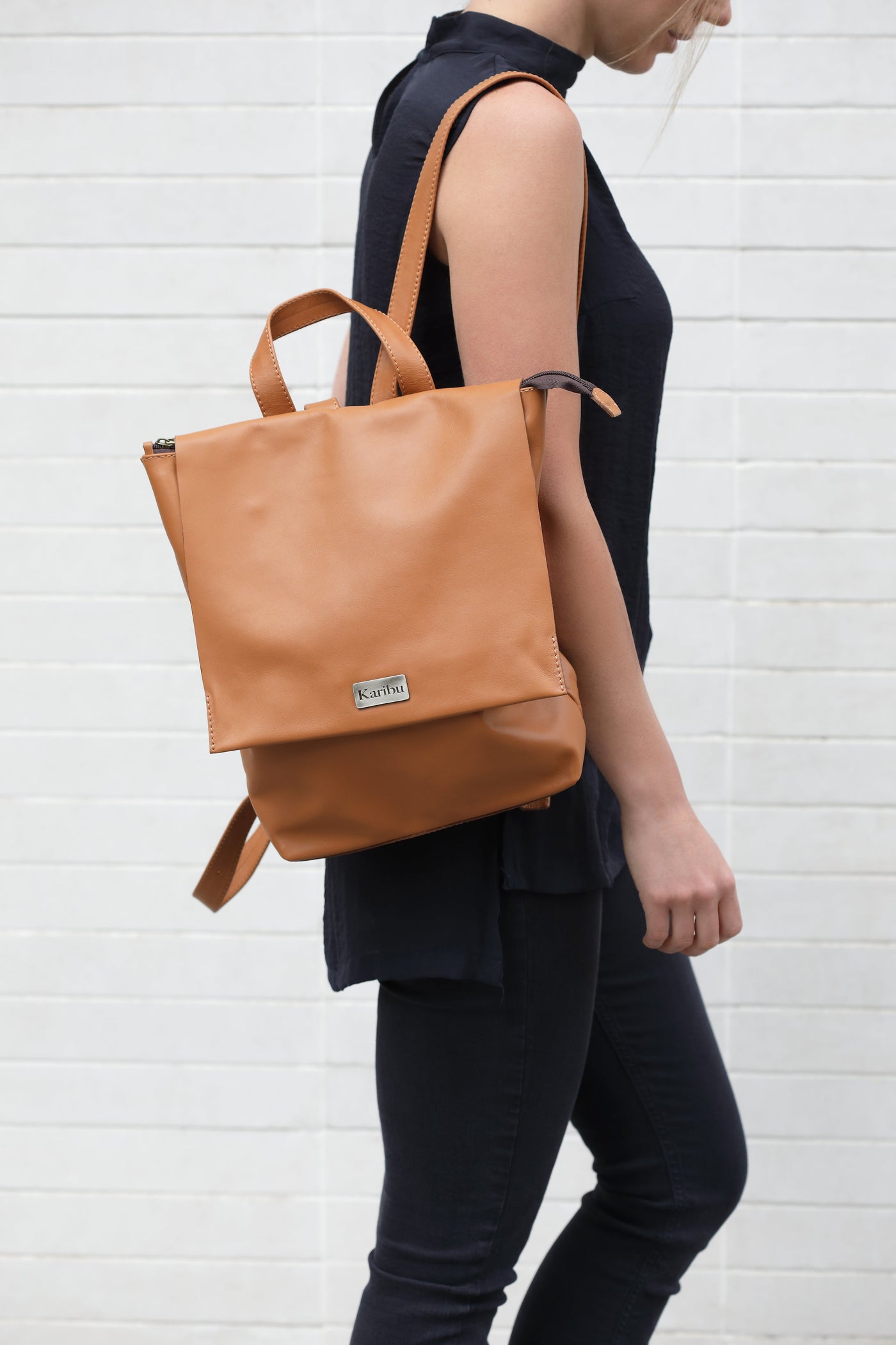 Sac à dos Valentina au café torréfié