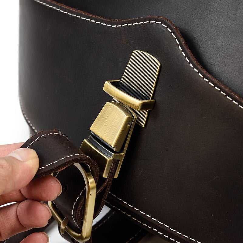 Sac à dos en cuir style scarabée pour femme