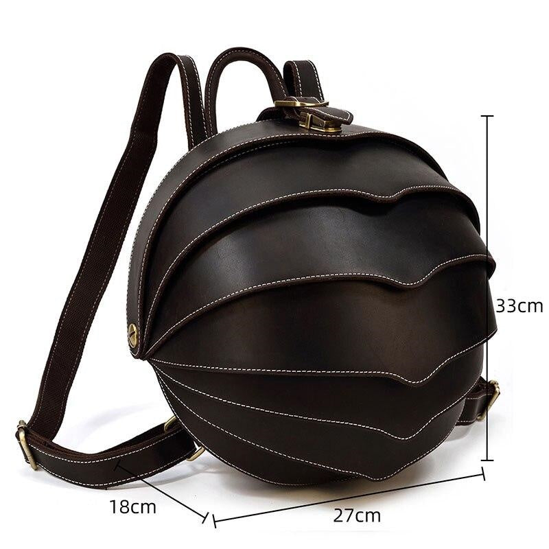 Sac à dos en cuir style scarabée pour femme