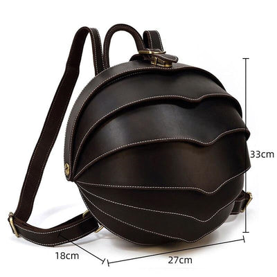 Sac à dos en cuir style scarabée pour femme