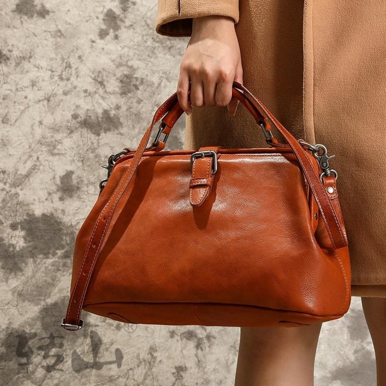 Sac bandoulière femme en cuir véritable
