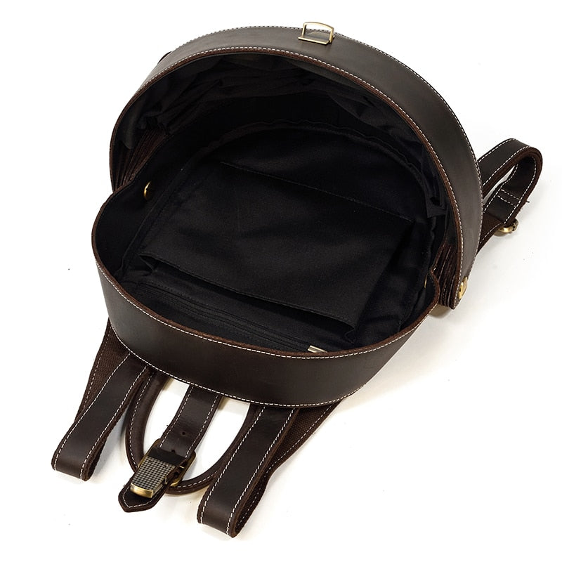 Sac à dos en cuir style scarabée pour femme