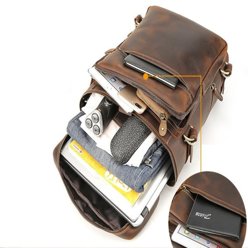 Sac à dos vintage en cuir