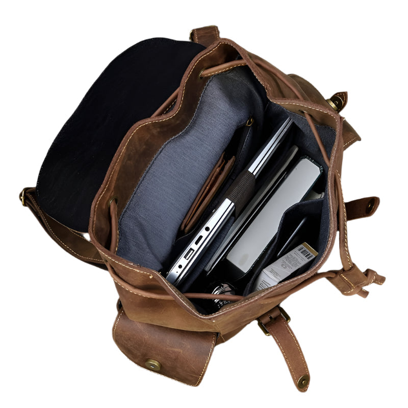 Sac à dos grande capacité en cuir