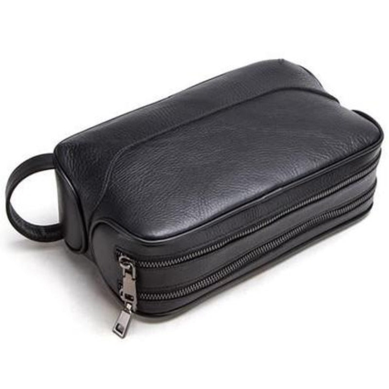 Trousse de toilette en cuir Crazy Horse