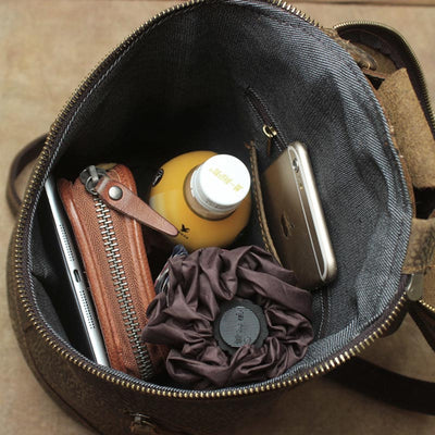 Sac à dos vintage en cuir pour l'université