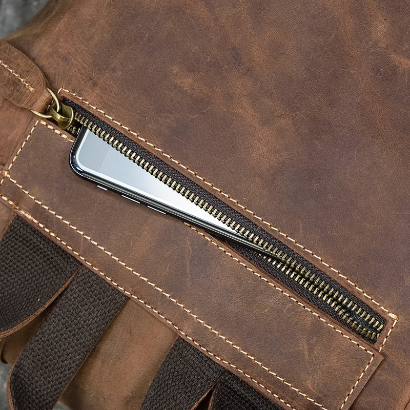 Sac à dos grande capacité en cuir