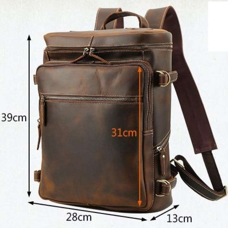 Sac à dos vintage en cuir