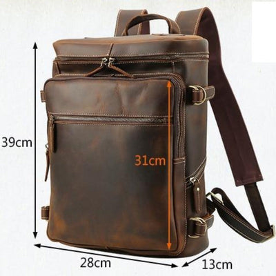 Sac à dos vintage en cuir