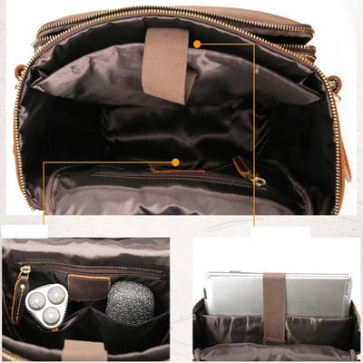 Sac à dos vintage en cuir