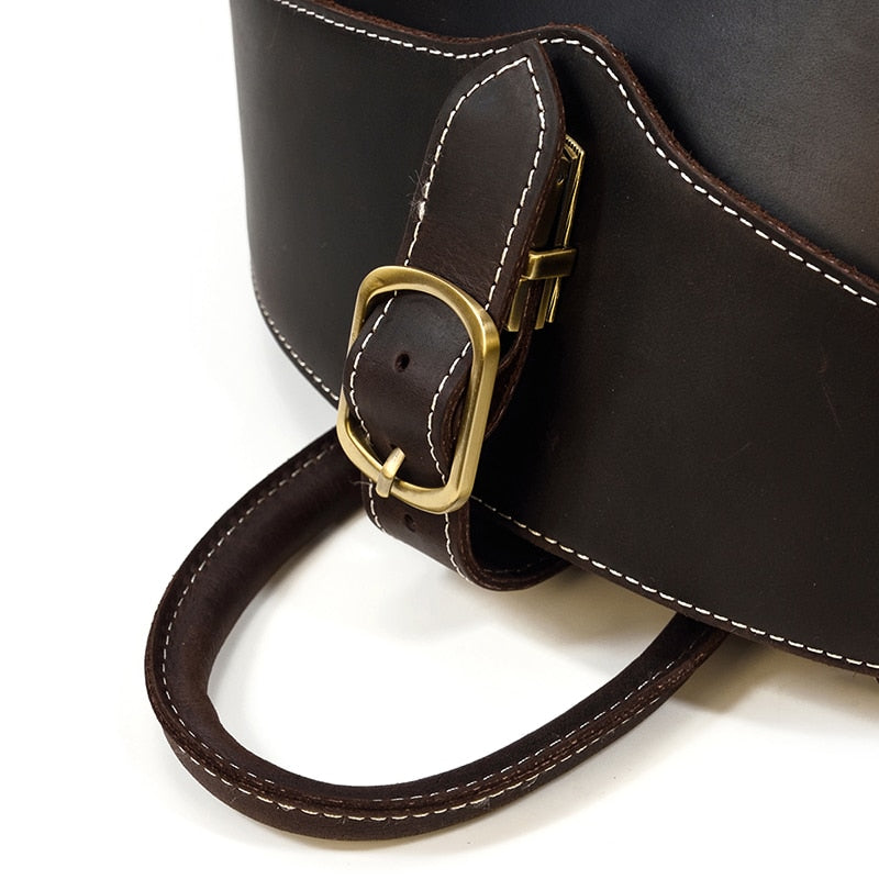 Sac à dos en cuir style scarabée pour femme