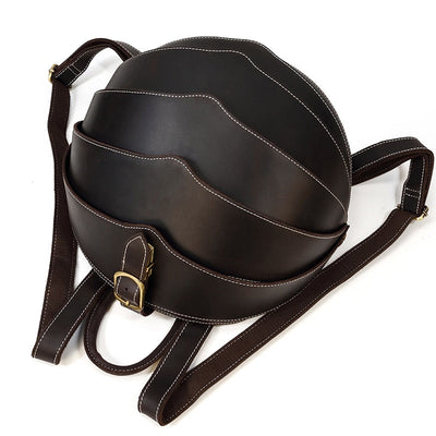 Sac à dos en cuir style scarabée pour femme