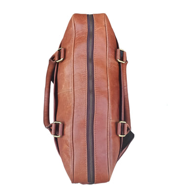 Sac pour ordinateur portable en cuir marron clair