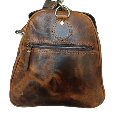 Sac de voyage en cire dure marron clair